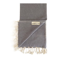 Load image into Gallery viewer, Tweed Weave Towel - Grey
