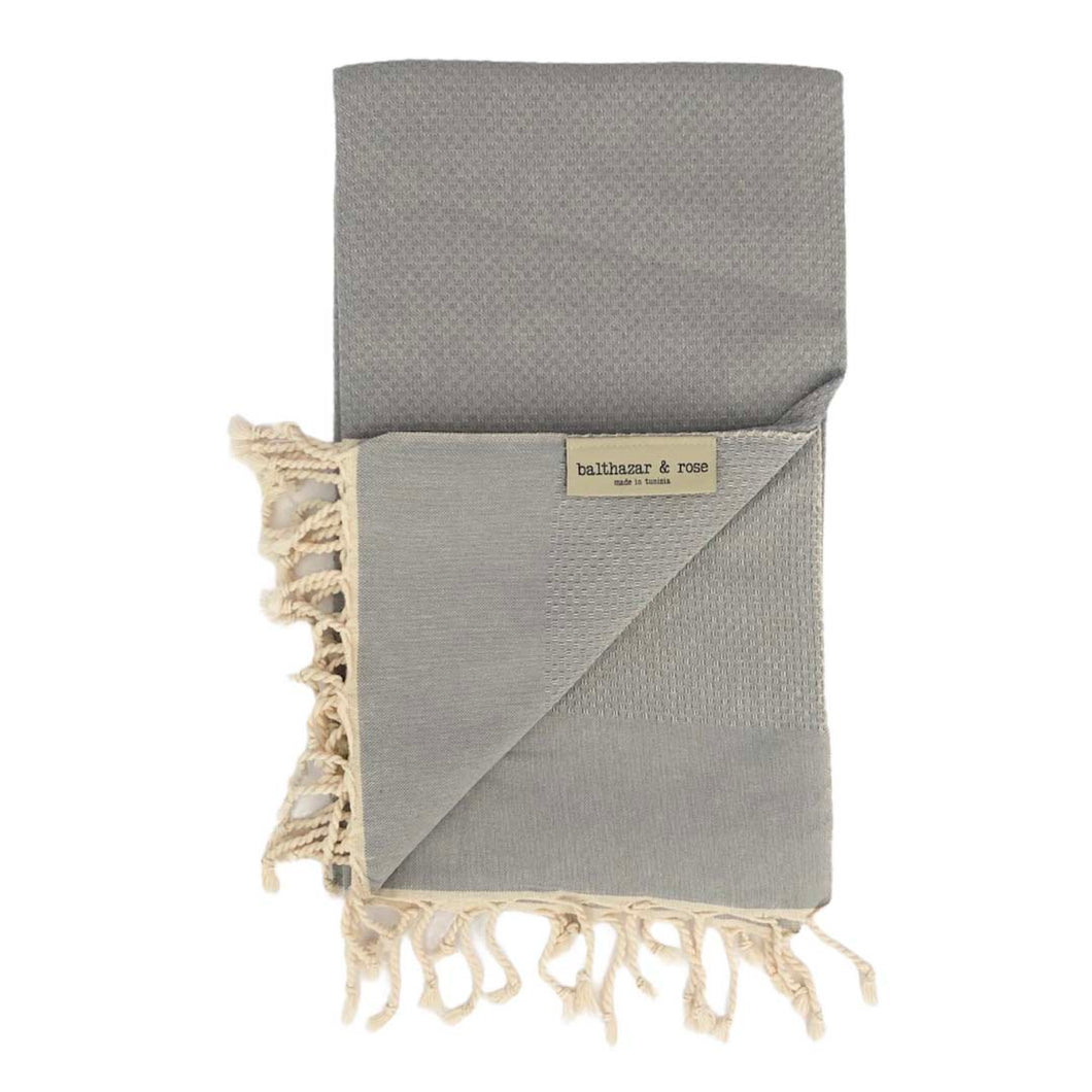 Honeycomb Weave Towel - Grey