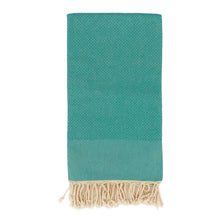 Load image into Gallery viewer, Honeycomb Weave Towel - Turquoise
