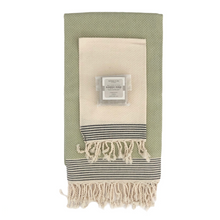 Load image into Gallery viewer, Gift Set 4: - Surprise Me!  Artisan Combination: 1 Fouta, 1 HandTowel, 1 Aleppo Soap

