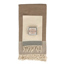 Load image into Gallery viewer, Gift Set 4: - Surprise Me!  Artisan Combination: 1 Fouta, 1 HandTowel, 1 Aleppo Soap
