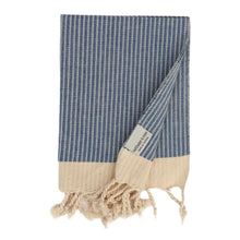 Load image into Gallery viewer, White Stripe Weave Hand Towels
